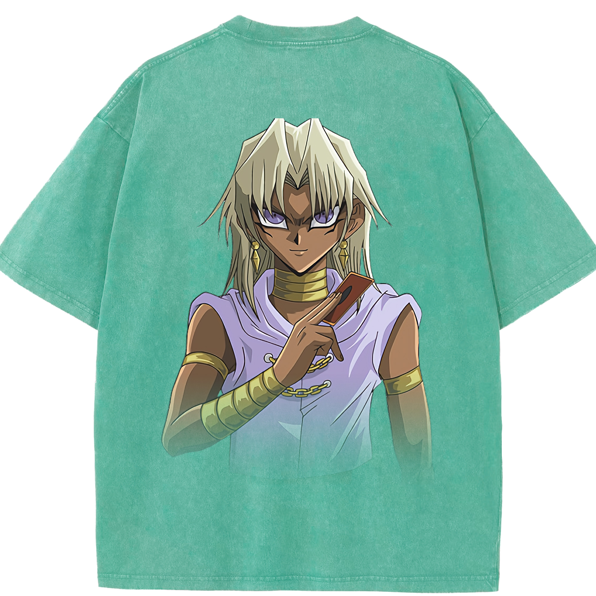 （画像用） 遊☆戯☆王 Yu-Gi-Oh! 綿100% ヴィンテージ風 半袖Tシャツ（背面プリント）